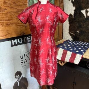 Vintage 60s Cocktail Shift Dress Tunic - Cheongsam dress